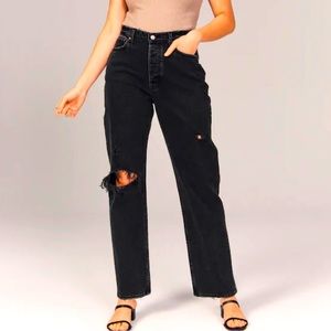Abercrombie and Fitch Jeans, 90s straight ultra high rise